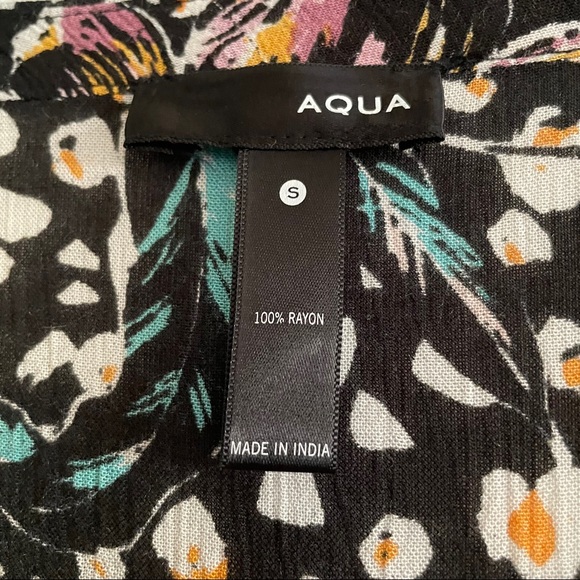 NWOT AQUA Leopard Floral A-Line Dress - Picture 4 of 8